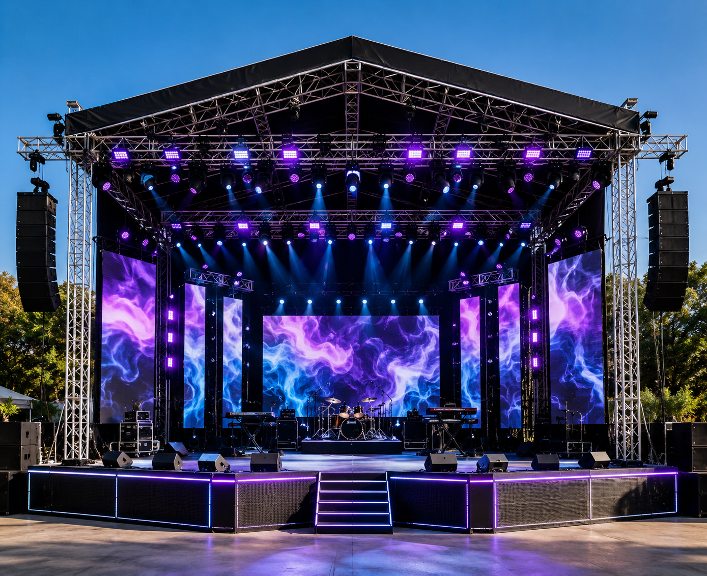 Event stage and trussing